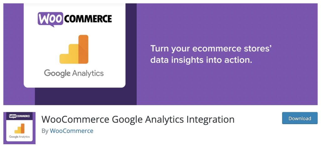 WooCommerce Google Analytics Integration extension