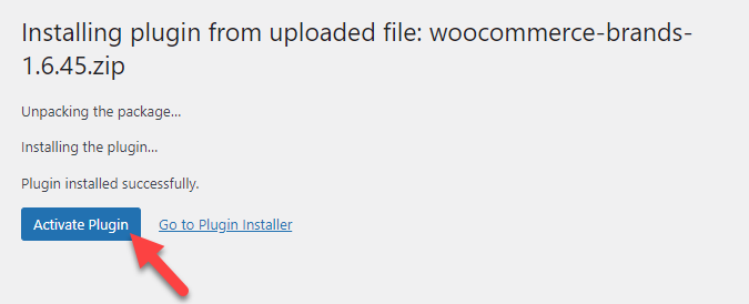 activate woocommerce brands plugin