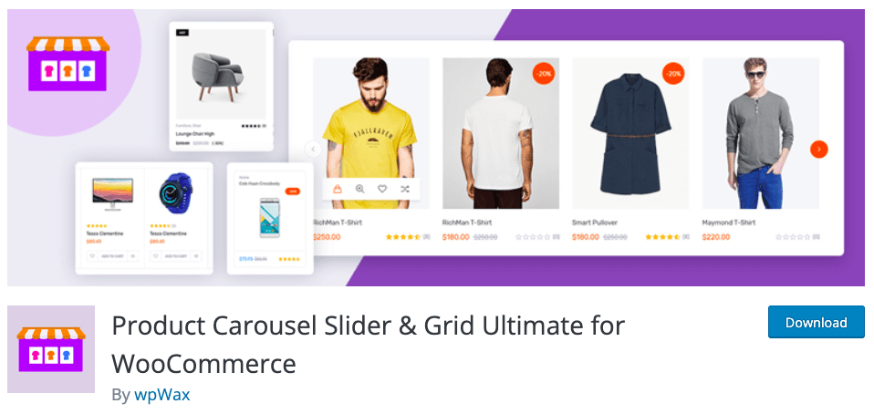 Product Carousel Slider & Grid Ultimate by wpWax