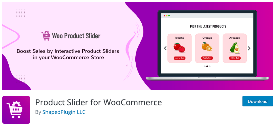 Product Slider for WooCommerce by ShapedPlugin