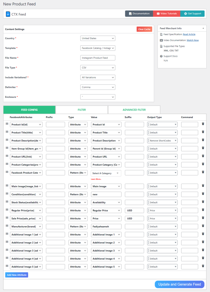 woocommerce instagram product feed CTX