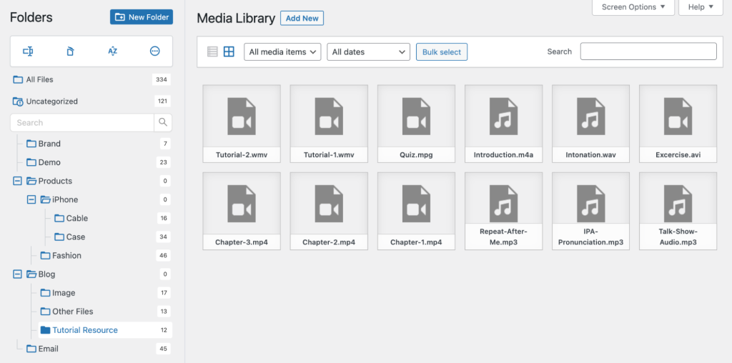 Add all kinds of video and audio file types