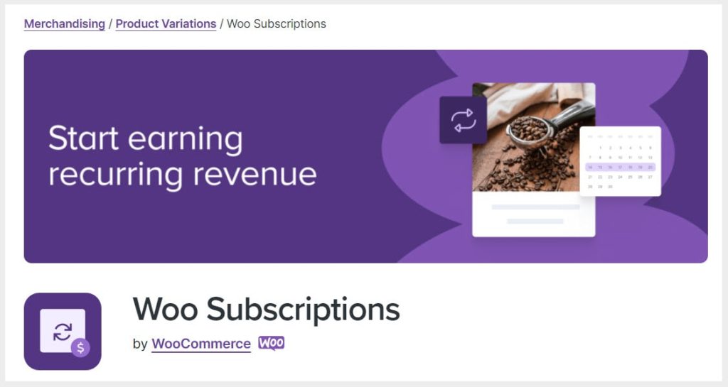 The Woo Subscriptions plugin 