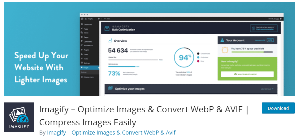 Imagify - WordPress Image Compression Plugins