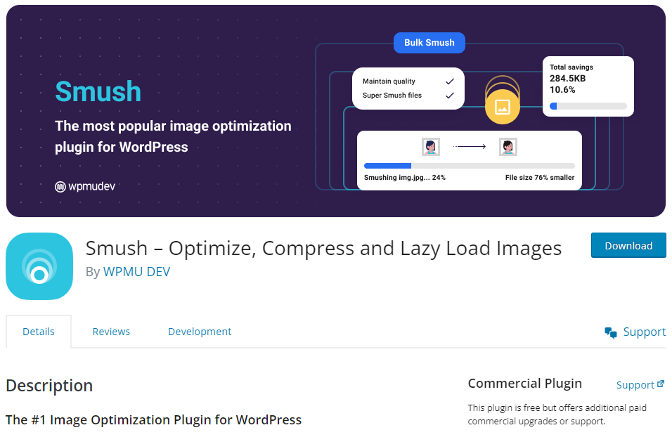 Smush - WordPress Image Compression Plugins