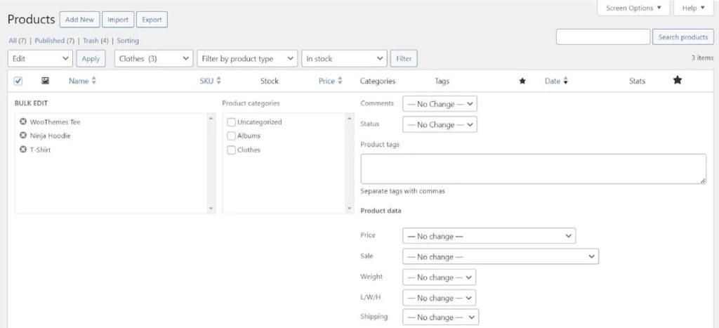 07 products bulk edit form