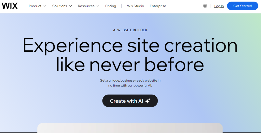 wix ai website builder