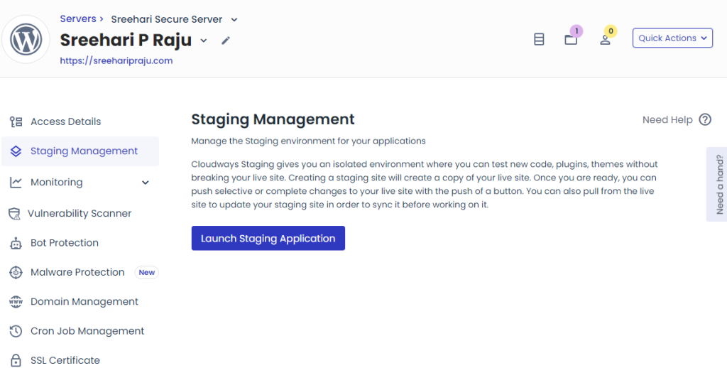 cloudways staging site - create a staging site wordpress