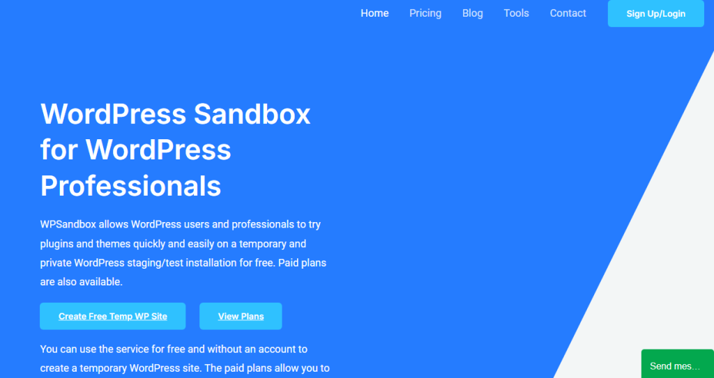 Wpsandbox - create a staging site wordpress