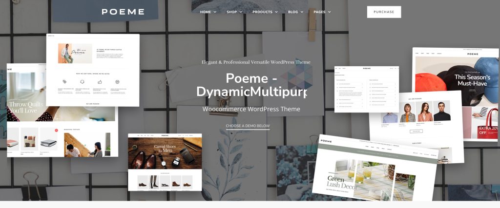 Poeme - eCommerce WordPress Shoes Store theme