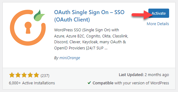 oauth client activation