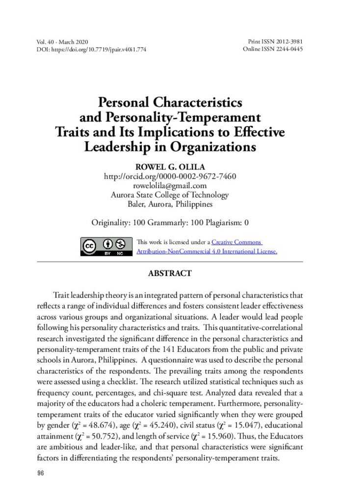 thumbnail of Characteristics