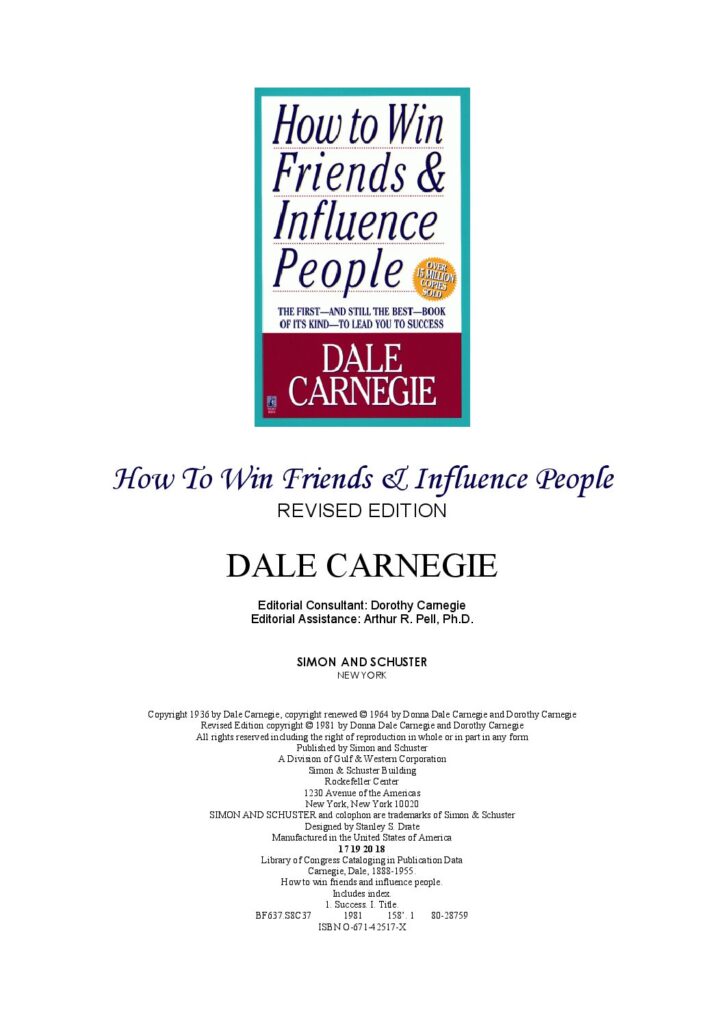 thumbnail of How to win friends and influence people