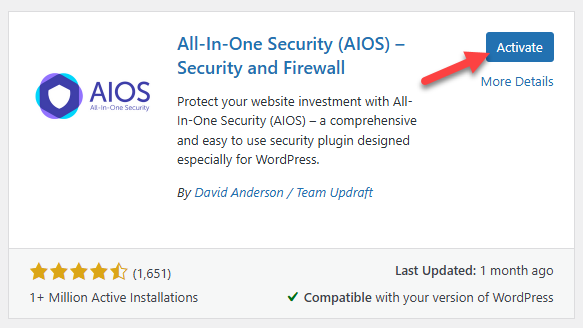 activate aios plugin