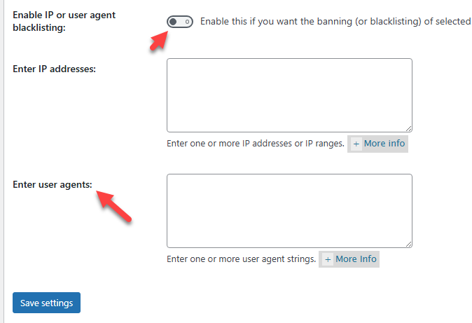 user agent blocking