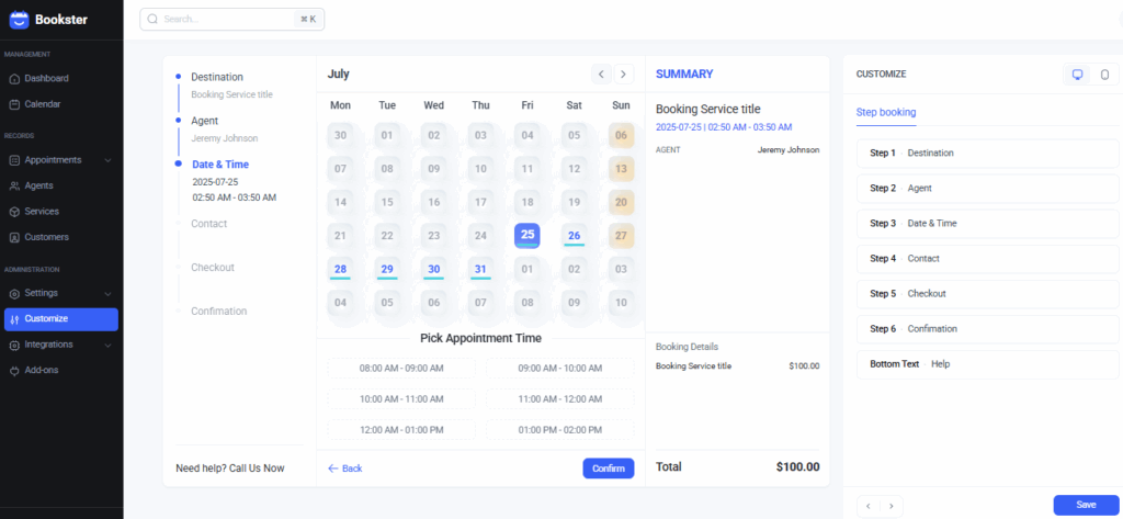 Bookster - WordPress Appointment Booking Plugin