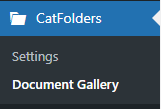 Navigate CatFolders on WordPress Dashboard 