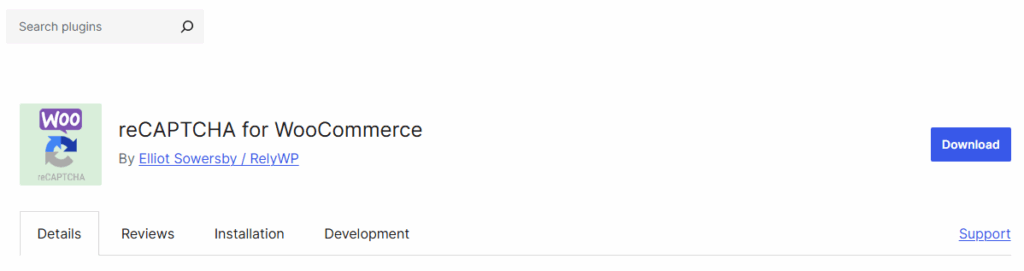 reCAPTCHA for WooCommerce