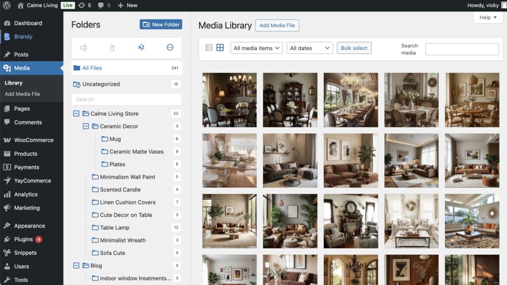 Organize media files with CatFolders