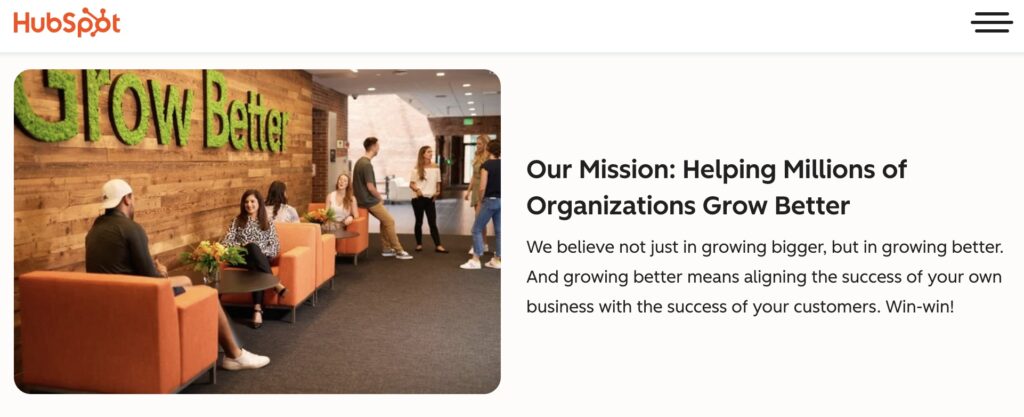example of What you do section on about page