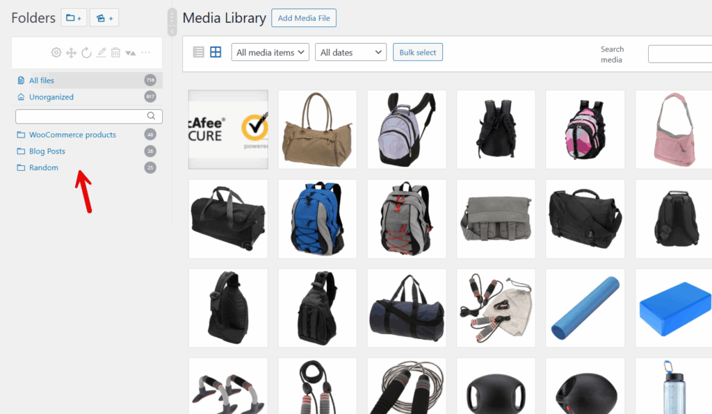 real media library options