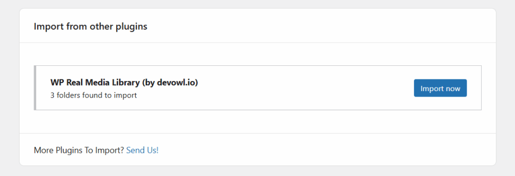 import from other plugins