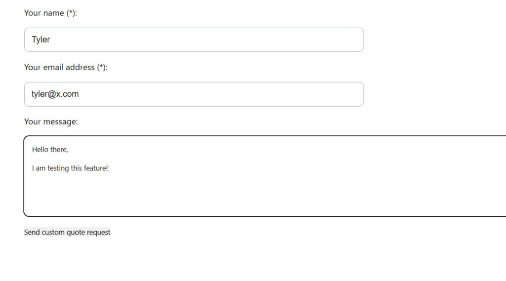 send quote