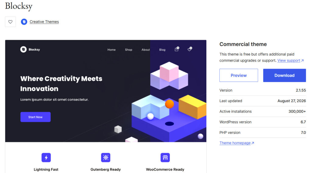 Blocksy - generatepress alternatives